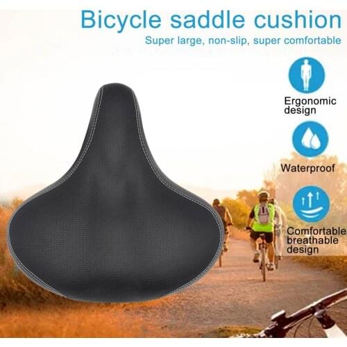Thickened Road Bike Saddle Big Butt Cushion PP Seat Mountain Bicycle Shock Absorbing Soft Cushion Bicycle Accessories