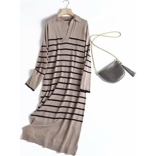 Vee Top Fashionable Knitted Dresses