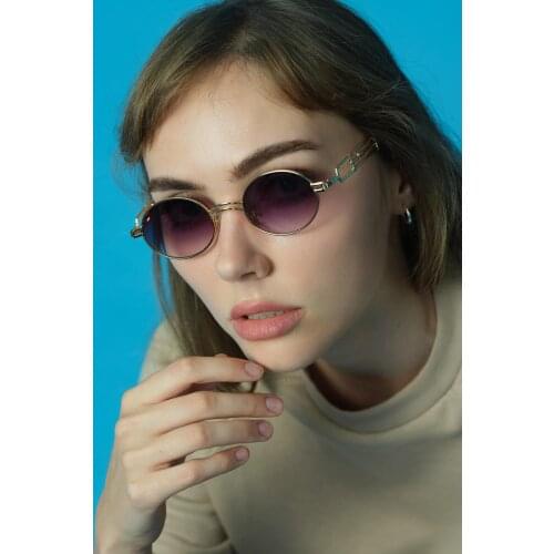 Vintage Luxury Brand Shades For Woman Lyrics Gold Deglare Sun Glasses Female Fashion Famous Brand Shades UV400