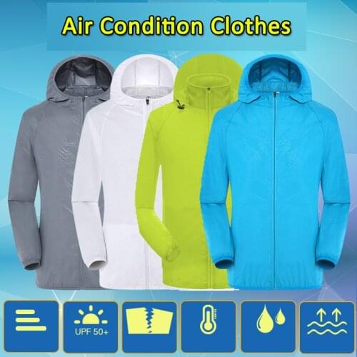 Summer Air Conditioning Clothing Fan Cooling Vest USB Charging Waistcoat Welding Cooling Outdoor sun-protective clothing