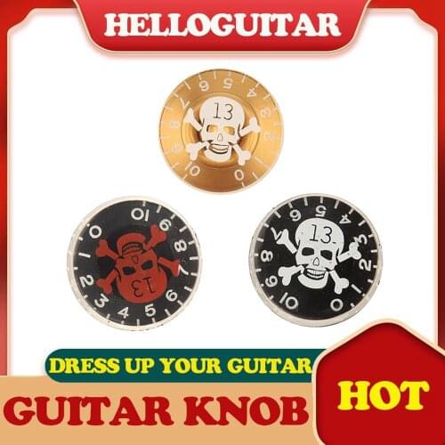 1 Pcs Electric Guitar Knobs Skull Cartoon Guitar Potentiometer Speed Control Volume Tone Knobs For LP SG TL ST Style Guitar
