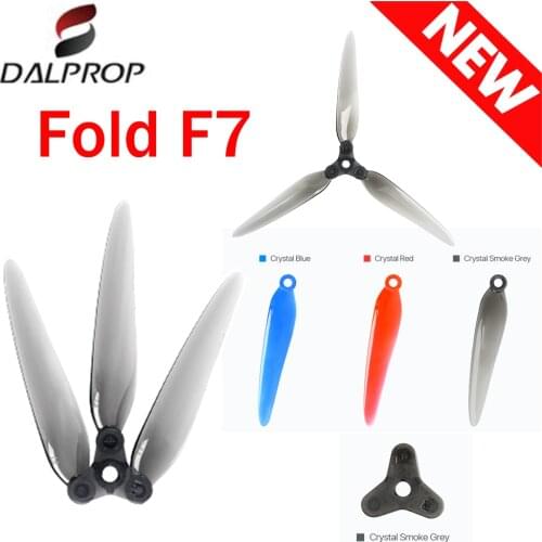 6Pairs DALPROP F7 7 Inch Folding DIY Props Long Range 3-Blade Propeller for RC Drone FPV Racing Nazgul5 XL5 SL5 Upgraded