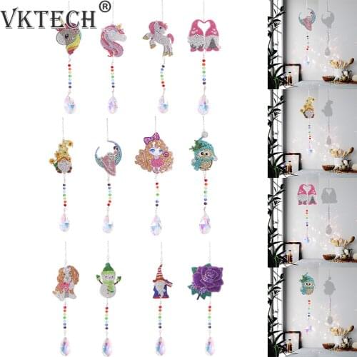 Diamond Painting Drill Crystal Prisms HANGing Rainbow Chaser Lighting Accessories for Window Curtains Pendant Car Lamp Decor