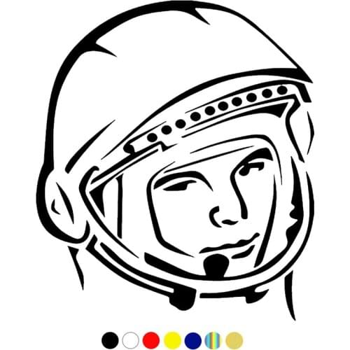 CS-340#17.3*15cm sticker on the car YURIY GAGARIN funny car sticker and decal white/black vinyl auto car stickers
