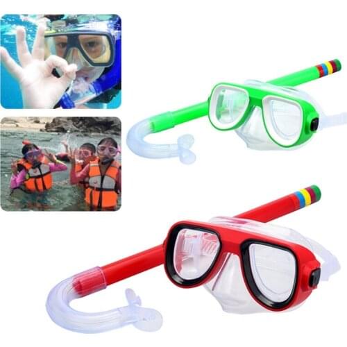 Kids Snorkel Set Snorkeling Mask Swimming Goggles with Snorkels Tube Diving Gear