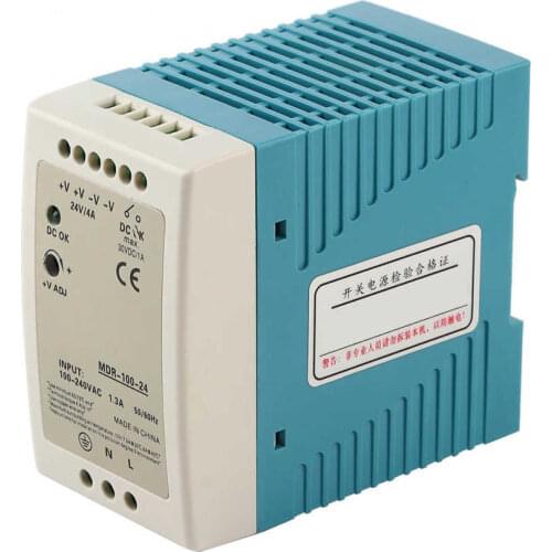 Din-Rail Switching Power Supply MDR-100-24 Output 100W/24V/1.3A Input 100-240VAC Switch Electrical Device
