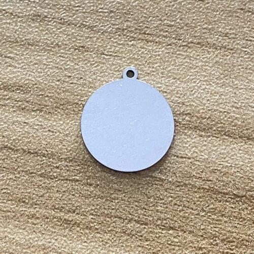 6Pcs 10-20mm 50types 100% Stainless Steel Round Plate Jewelry Diy Making Handmade Double Pattern Mix Charms Pendant Make
