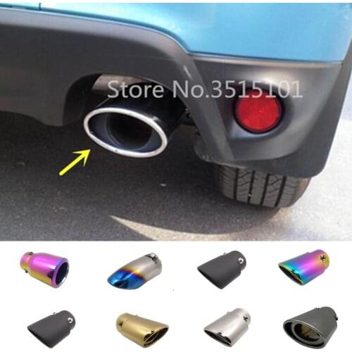 Car Cover Muffler End Stainless Steel Tail Pipe Dedicate Outlet Exhaust 1pcs For Mitsubishi ASX 2013 2014 2015