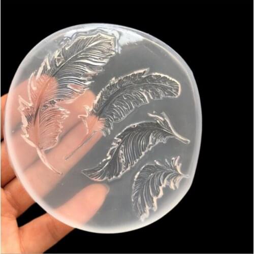 Transparent Silicone Mould Resin Decorative Craft DIY Different sizes feather shpe Type epoxy resin molds for jewelry