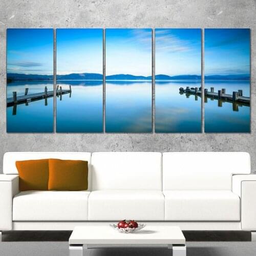 Sale 5d diy diamond painting lake water blue sky landscape full square drill 3d diamond embroidery decorative artwork