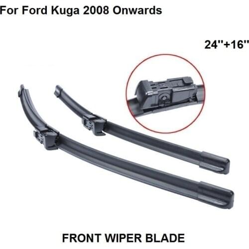 Wiper Blade For Ford Kuga 2008 Onwards 24''+16'' high quality Windscreen Natural Rubber Car Accessories