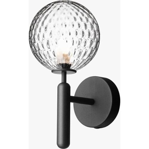 Modern nordice crystal wall sconce lighting bed wall lamp wood led bedroom corridor wall lamp aisle wall lamp