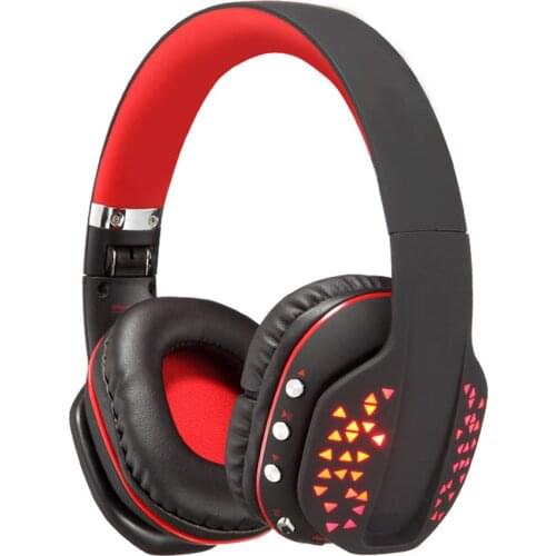 Foldable BT Wireless Gaming Headset With Mic Stereo Sound Computer Hi-Fi Headphone With 3.5mm Wired Jack For PS4 PC Laptop