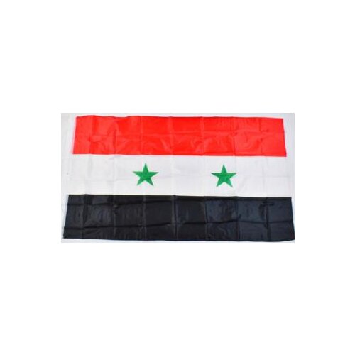 150X90cm 100D Polyester Syria three star type flag banner