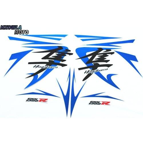 XSB1308-9 For HayabusaGSX1300R 08years Motorcycle Fuel Tank Sticker Warning Label Full 3M car sticker