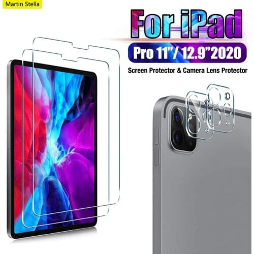 2in1 Tempered Glass For Ipad Pro 11 12.9 Rear Camera Lens Tablet Screen Protector For Ipad Pro 12.9 11 2021 2020 Protector Film