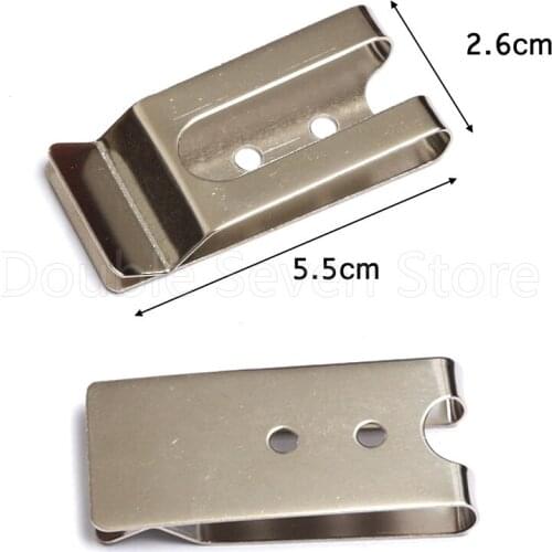 10pcs Silver Metal Clip Accessories For Right Hand Type Revolver Concealed Gun Holster Slingshot