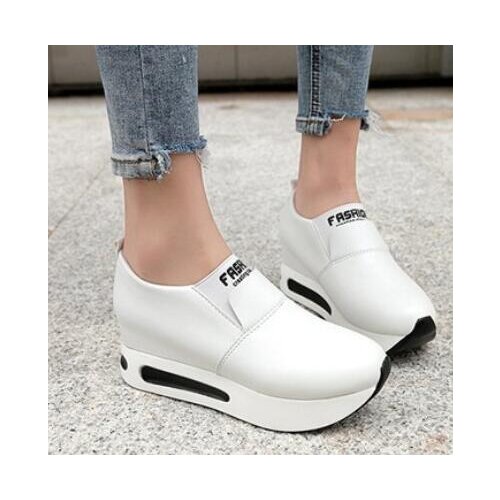 New Women Internal increase Shoes Slip-On Thick Platform Shoes Woman Casual Ladies Sport Flats Wedges Sneakers Zapatos Mujer