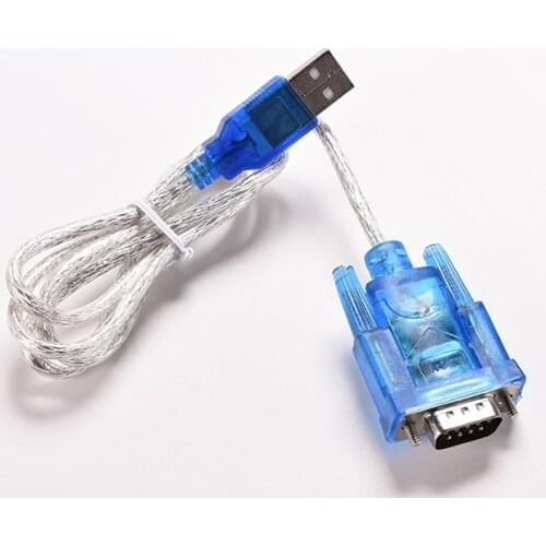 1PC 80cm USB 2.0 to RS232 COM Port Serial PDA 9 pin DB9 Cable Male to Male M/M Adapter for PC PDA GPS
