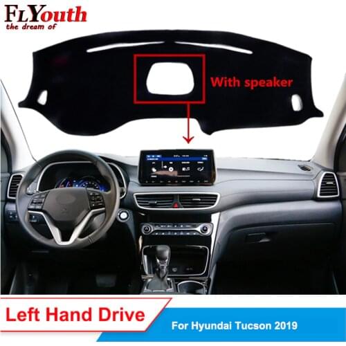 Car Dashboard Cover For Hyundai Tucson 2019 With Speaker Dustproof Dash Mat Dash Pad Carpet Anti-UV Non-slip 1Pc