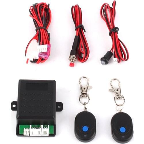 12V Auto Car Alarm Immobilizer Anti Theft System + 2 Remote Controller High Security Universal