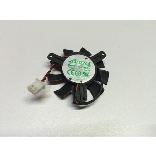 For APISTEK GA51S2H -NNTA DC 12V 0.18A diameter 45mm 2-wire Graphics card Fan