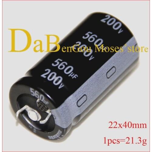 200v 560uf 100% Original New nichicon Electrolytic Capacitor Radial Capacitance 22x40mm