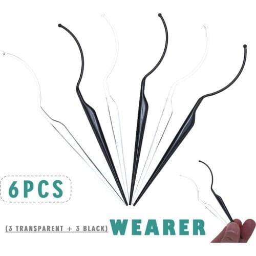 6Pcs Eyelash Display Wands False Eyelash Fitters Try On Applicator Display Showing Stand Grafting False Eyelash Extensions Tool