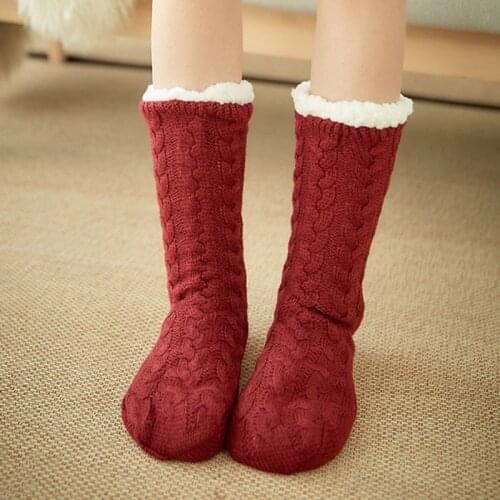 TOIVOTUKSIA чулки Stockings Women Winter Super Soft Warm Cozy Fuzzy Fleece-lined Christmas Gift With Gripp Hot Sale гольфы
