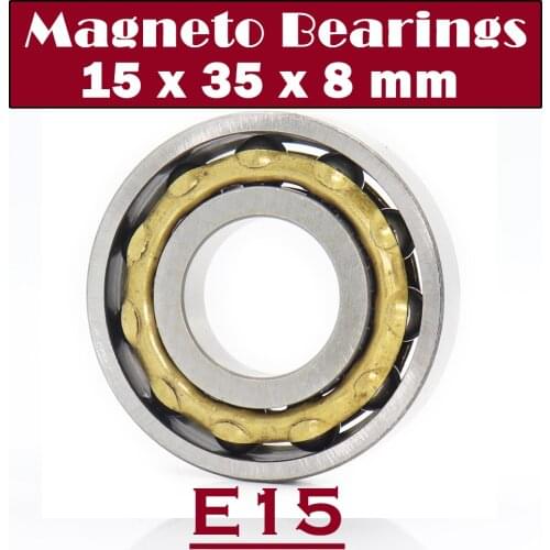 E15 Magneto Bearing 15*35*8 ( 1 PC) Angular Contact Separate Permanent Motor Ball Bearings EN15 FB15