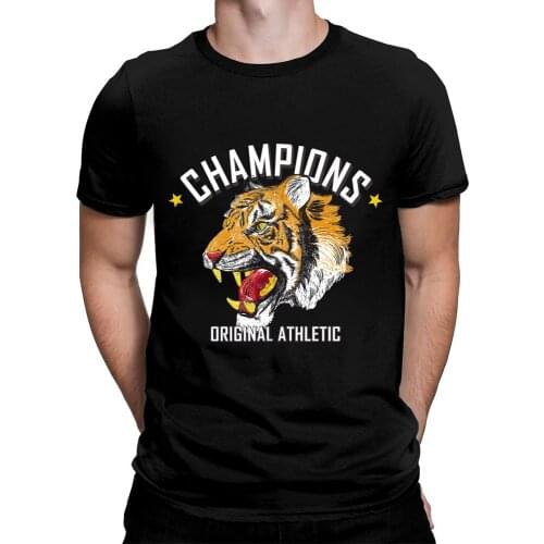 CLOOCL Tiger Cotton T-shirt Fashion Summer Brand Short Sleeve Harajuku Style Tees Casual Black Cotton T-Shirt Drop Shipping