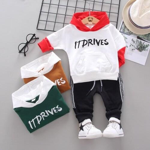 Infant Boy Suits Toddler Boy Clothes Kids Girls Clothes Hooded+Pant 2pcs Outfit Children Clothing Suit For Boys Clothing Sets
