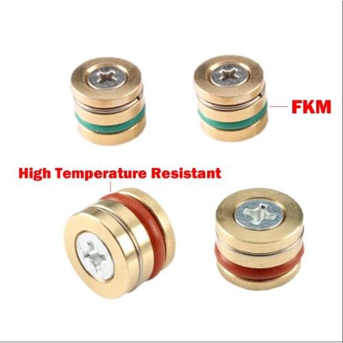 14mm/16mm/18mm/20mm OD Red Green Fluoro FKM Ring Seal Plastic Mold Water Runner Threadless Stopcock End Cap Brass Pressure Plug