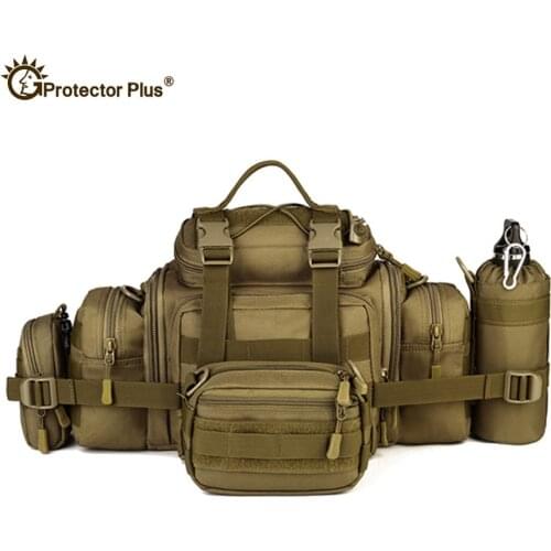Mens Tactics Bag Waist Pack Male Fanny Pack Molle Bag Anti-tearing Nylon Belt Pocket Military Messenger Bag Hunting Waist Bag