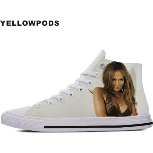 Customized Mens Casual Shoes Hot Cool Pop Funny High Quality Handiness For Men Jennifer Lopez Cute Cartoon Custom Shoes White