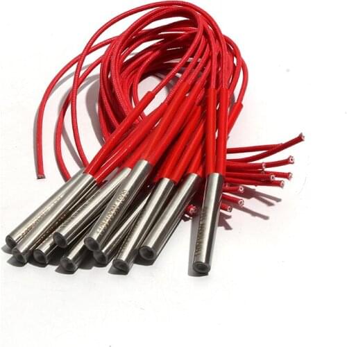 220V/110V/380V 40W/50W/60W Cartridge Heating Element Single Head Heater Pipe Tube Size 7x25mm/28mm/30mm/32mm/35mm 10pcs/lot