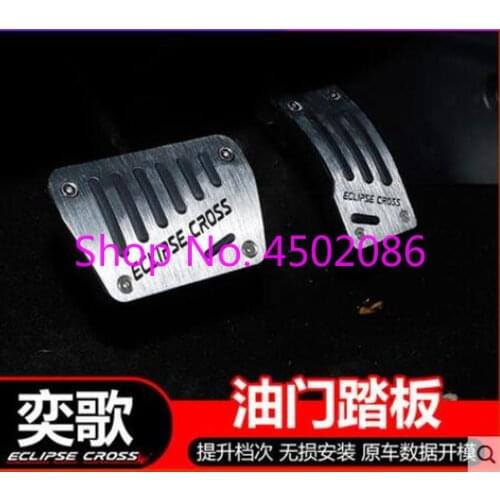 Fuel Brake Foot Rest pedals Plate Non slip Accelerator brake pedal Pads cover For Mitsubishi Eclipse Cross 2018 2019 Car-covers