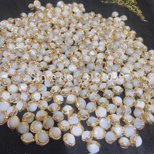 Oval European pearl shell round simple fashion generous personality jewelry pendant female