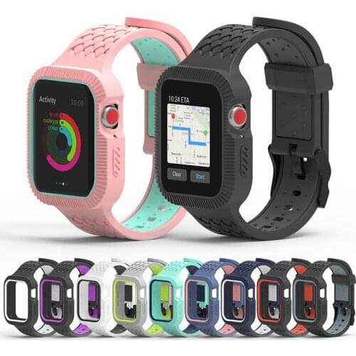 Outdoor Silicone Strap for Apple Watch Band 40mm 44mm 38 42 Rubber Belt Smartwatch Wristband Sport Bracelet for IWatch SE 4 5 6