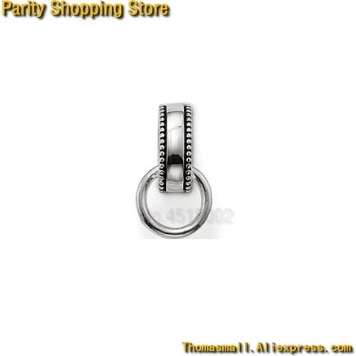 ThomasCR1131 Charm Carrier Round Silver Size 1.8X1cmFashion Gift Style Glam And Soul Carrier to TS Pendants Charm
