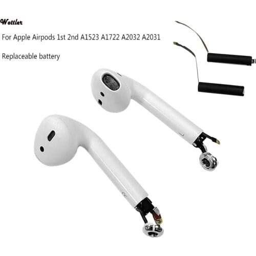Replace Battery For airpods 1st 2nd A1604 A1523 A1722 A2032 A2031 air pods 1 air pods 2 replaceable Battery GOKY93mWhA1604
