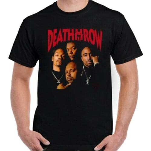 DEATH ROW RECORDS T-SHIRT Mens Tupac Snoop Dogg Dr. Dre NWA Hip Hop 2Pac Shakur