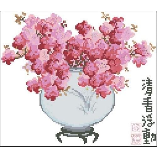 Embroidery Package Hot Sell Best Quality Cross Stitch Kits Fragrance Floating Flowers Free Shipping