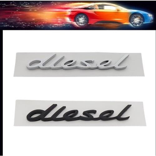 3D Premium diesel car Hood Fender trunk Rear Bonnet Nameplate Decal Emblem Badge Sticker for Cayenne Diesel