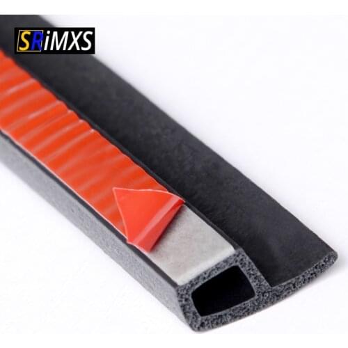 Rubber Car Door Seal P-shaped Car Door Weatherstrips Waterproof Car Sound Insulation Seal Strip Noise Car Accessories