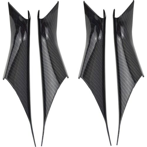 4PCS Car Interior Carbon Texture Door Handle Pull Cover Protective Trim For BMW 5 Series G30 G38 2018 2019