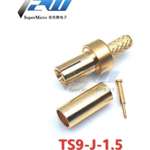 5pcs TS9 Male /TS9 Male Right Angle Connector RF Coaxial Crimp for RG174 RG316 RG178 Coaxial Cable