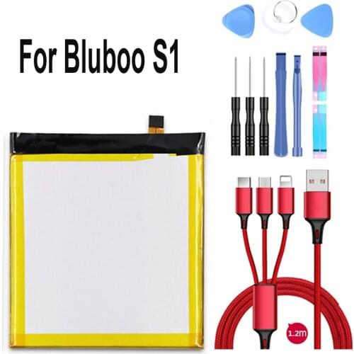 YDLBAT 3500mAh Battery for BLUBOO S1 Batteries+USB cable+toolkit