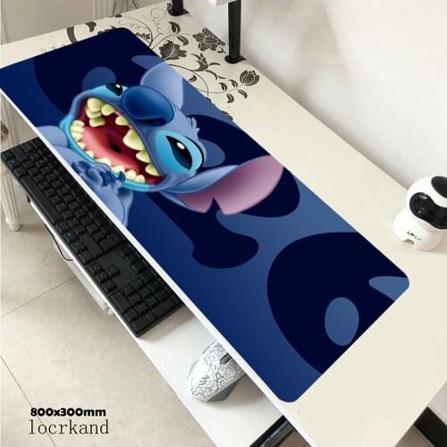 Large Mouse Pad Gamer Cute Animal Desk Mat Computer Mousepad Stitch Design Keyboard Table Cover Pad Caepet Rug Birthday Gift