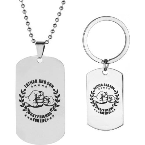 Oeinin Creative Keychain Man Father And Son Key Chain Bag Letter Boy Letter Color Keyring Zinc Alloy Pendant Accessories Brelok